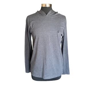 Earthbound Trading Company Gray Hooded Long Sleeve Tee Shirt Size XL